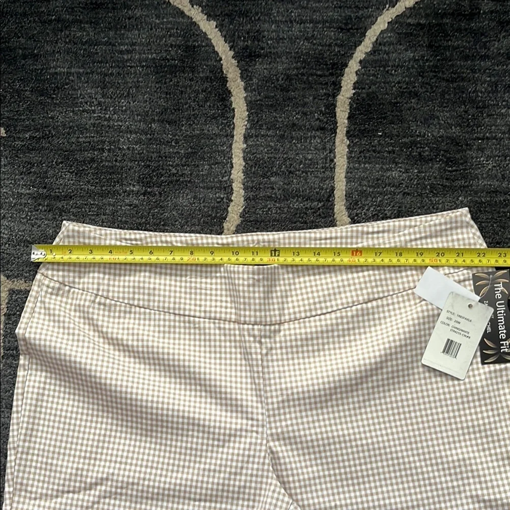 Zac & Rachel Beige Checkered Pants - Picture 7 of 10